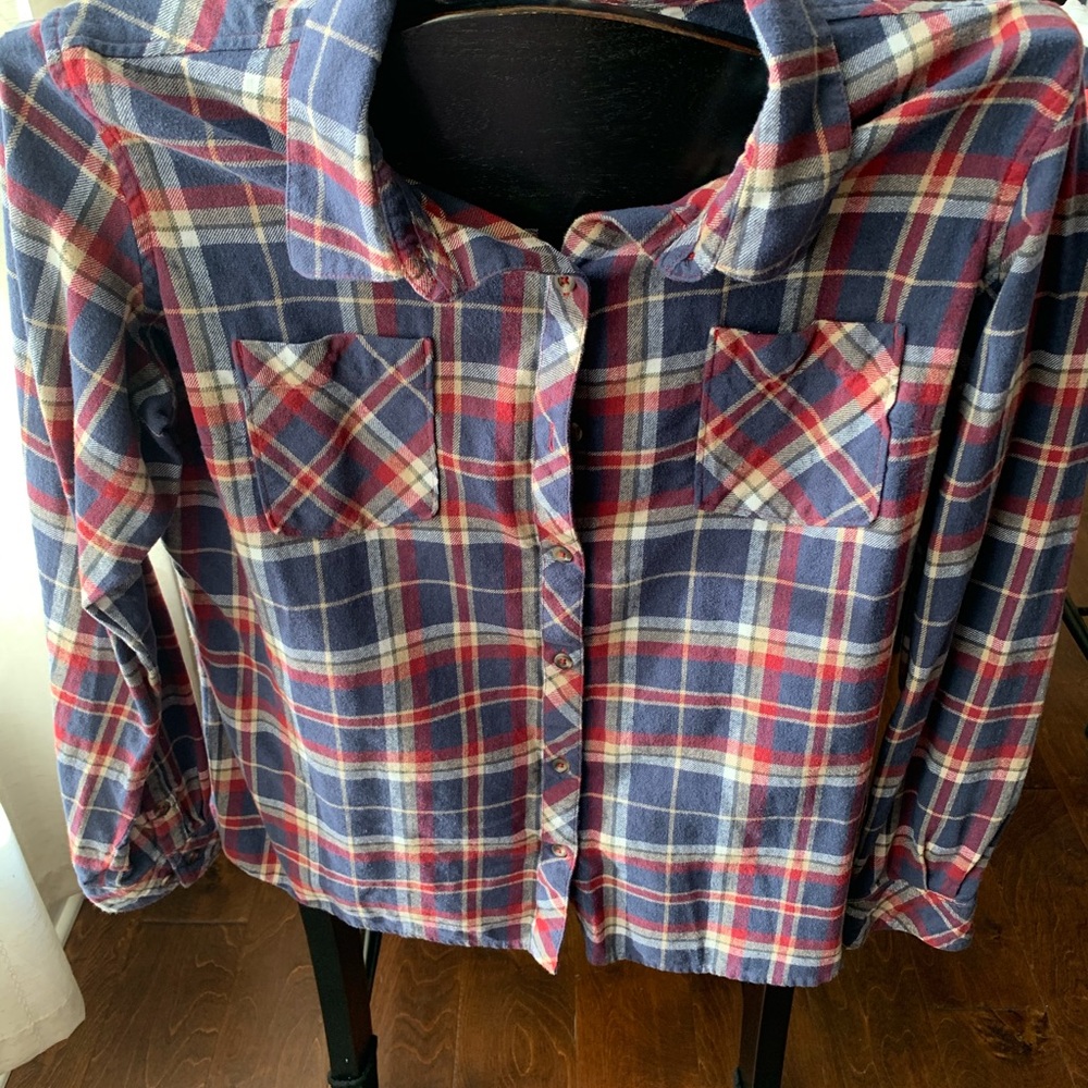 Naturals Reflections Plaid Button Shirt